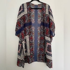 maurices americana paisley kimono